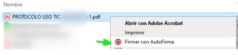 Firmar pdf con AutoFirma