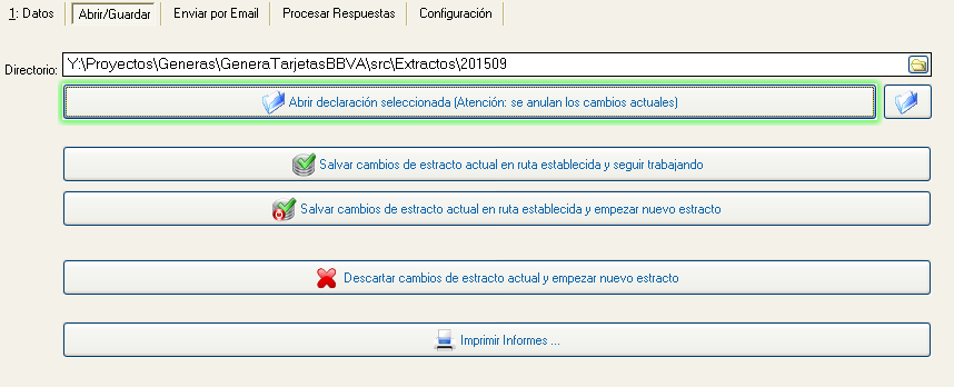 Guardar y recuperar datos de extractos Guardar y recuperar datos de extractos